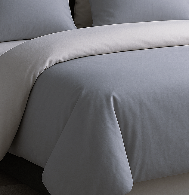 Funda Plumón AB Reversible Conjunto de Cama 4 Piezas Minimalista Elegante Moderno