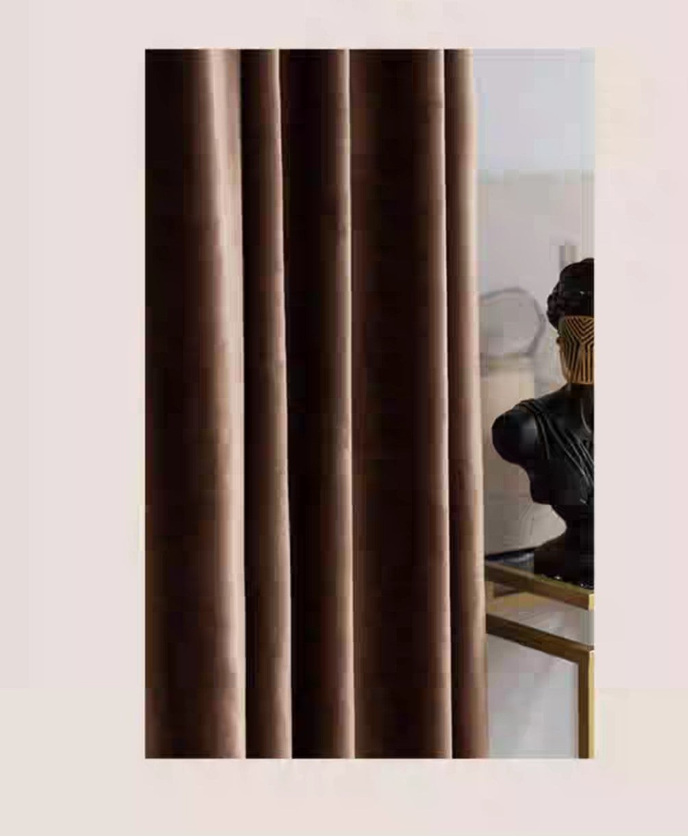 Cortinas Terciopelo Lujo Ligero Simple Y Multifunción 150x230 1paño