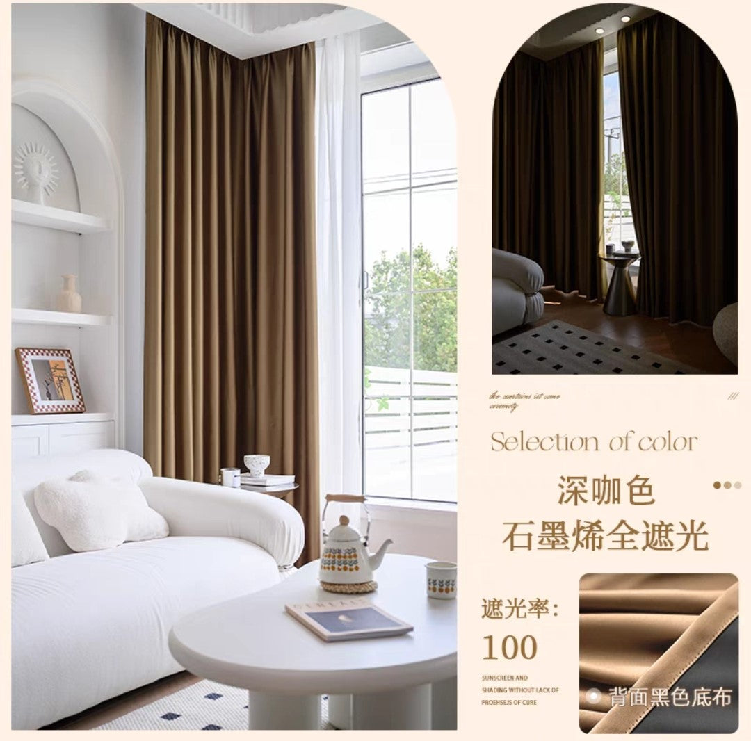 Cortinas Terciopelo Lujo Ligero Simple Y Multifunción 150x230 1paño