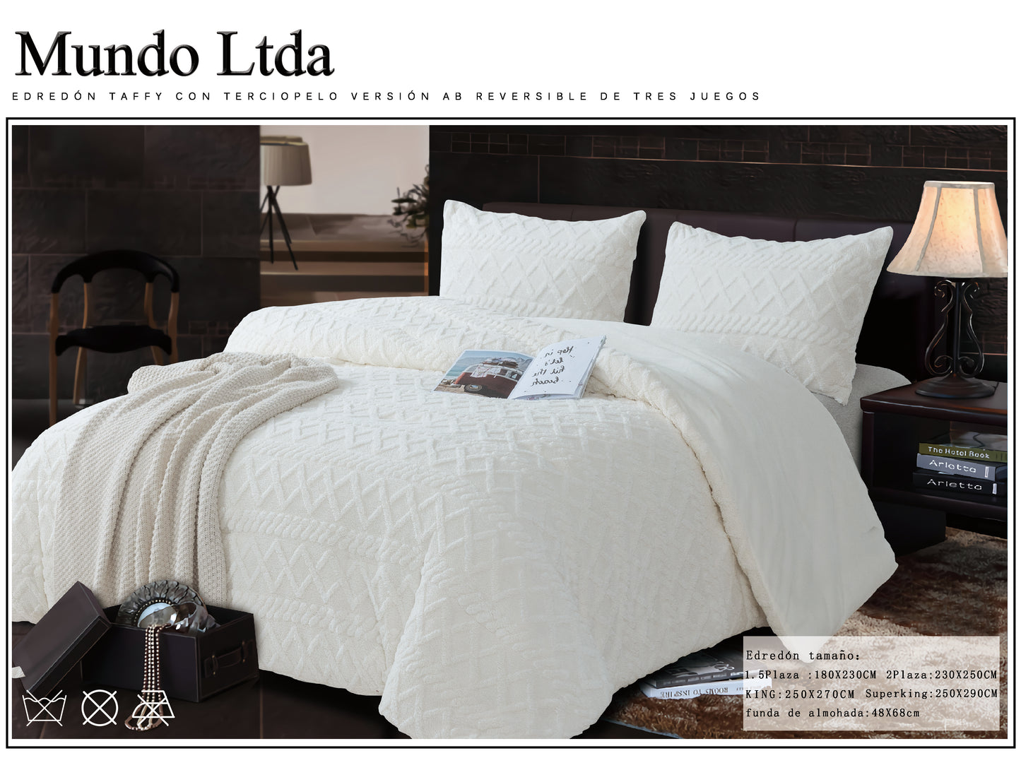 Nuevo Plumón Edredón de alta gama súper suave y cálido para primavera, otoño e invierno. REVERSIBLE