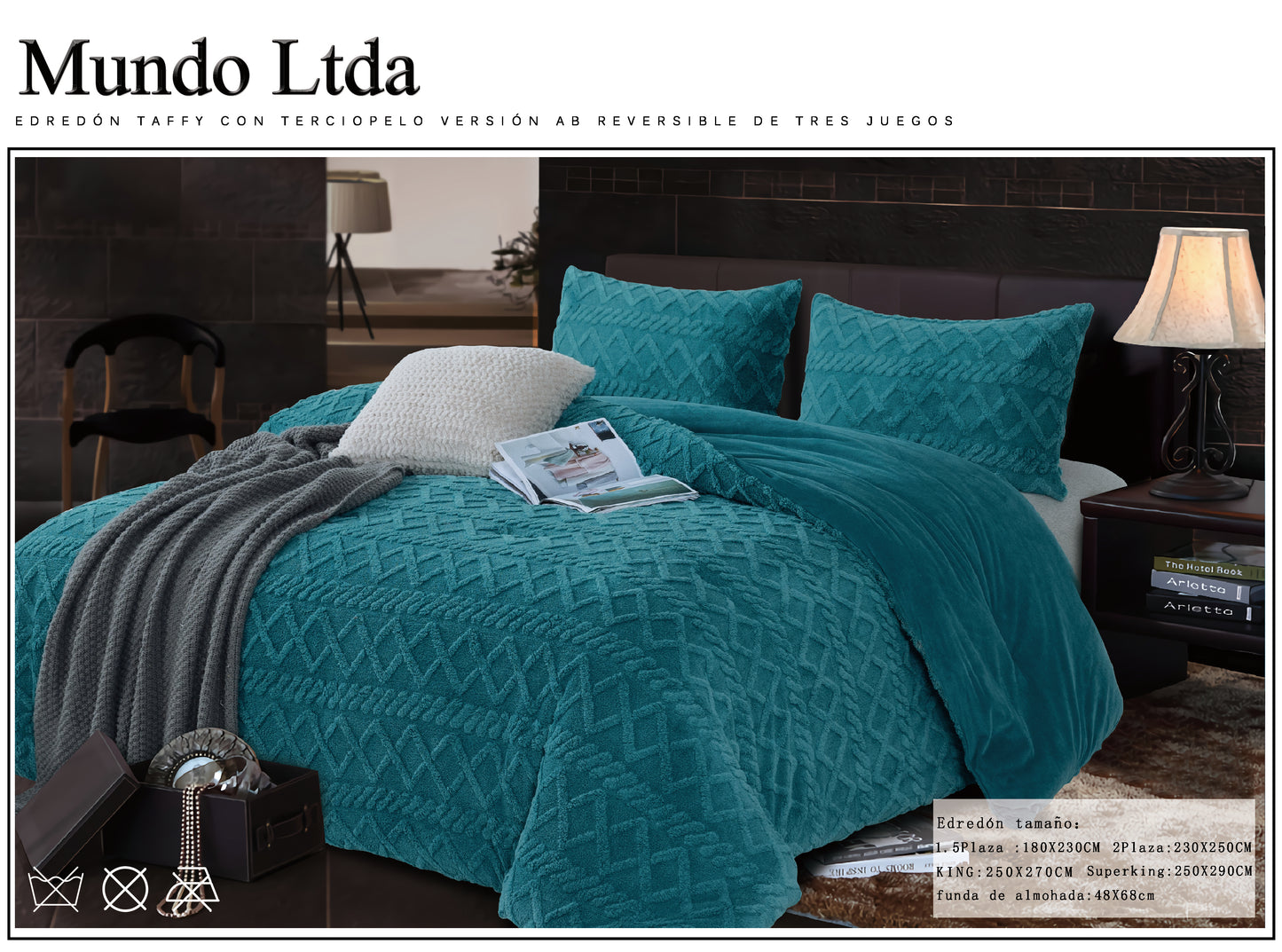 Nuevo Plumón Edredón de alta gama súper suave y cálido para primavera, otoño e invierno. REVERSIBLE