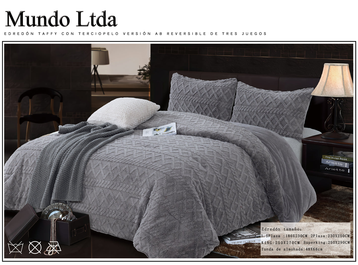 Nuevo Plumón Edredón de alta gama súper suave y cálido para primavera, otoño e invierno. REVERSIBLE