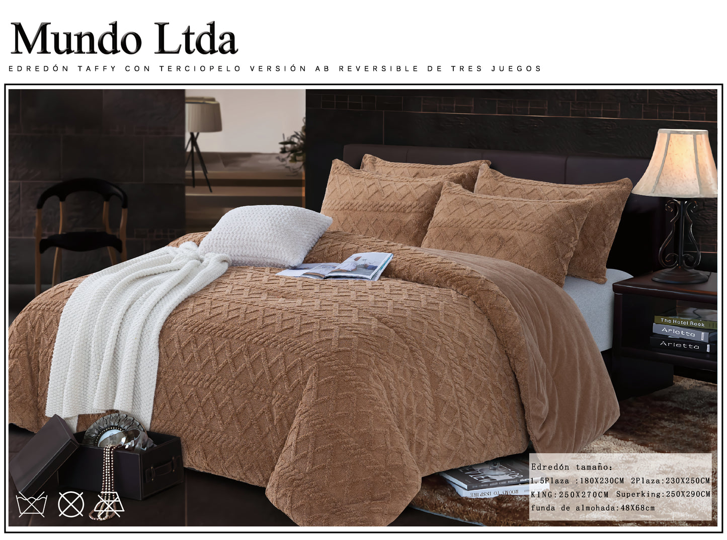 Nuevo Plumón Edredón de alta gama súper suave y cálido para primavera, otoño e invierno. REVERSIBLE