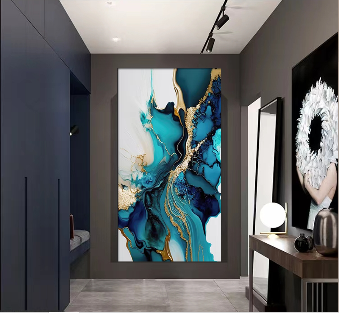 Cuadro Ligero Lujo Moderno Hecho A Mano Diamante 70x120cm
