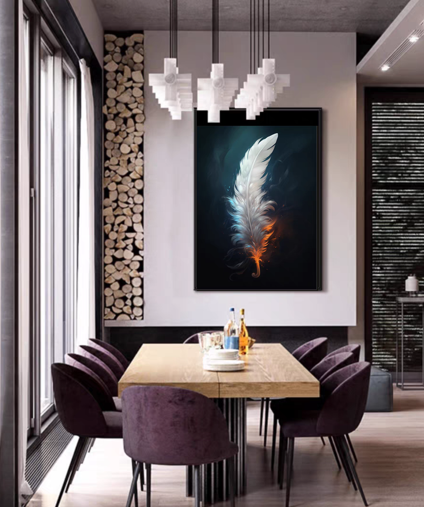 Cuadro Porcelana Cristal Moderno Lujo Ligero 60x90cm