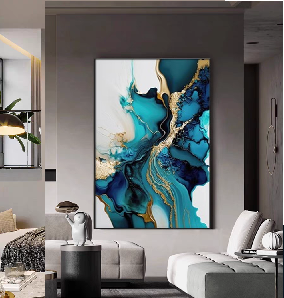 Cuadro Porcelana Cristal Moderno Lujo Ligero 60x90cm