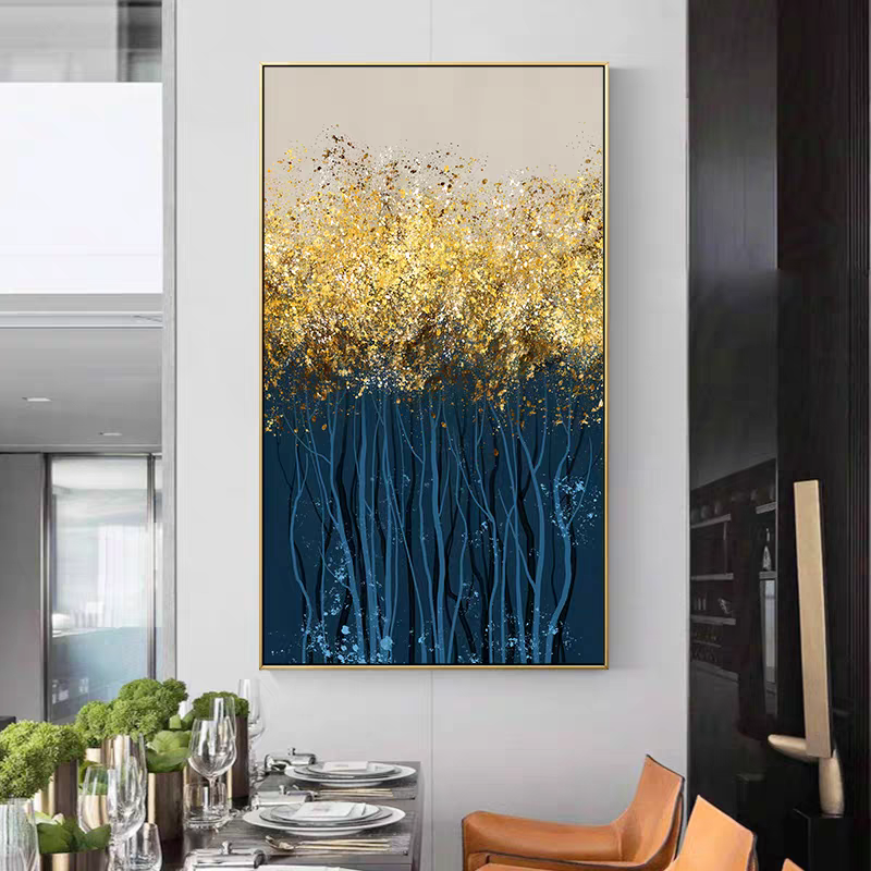 Cuadro Ligero Lujo Moderno Hecho A Mano Diamante 70x120cm