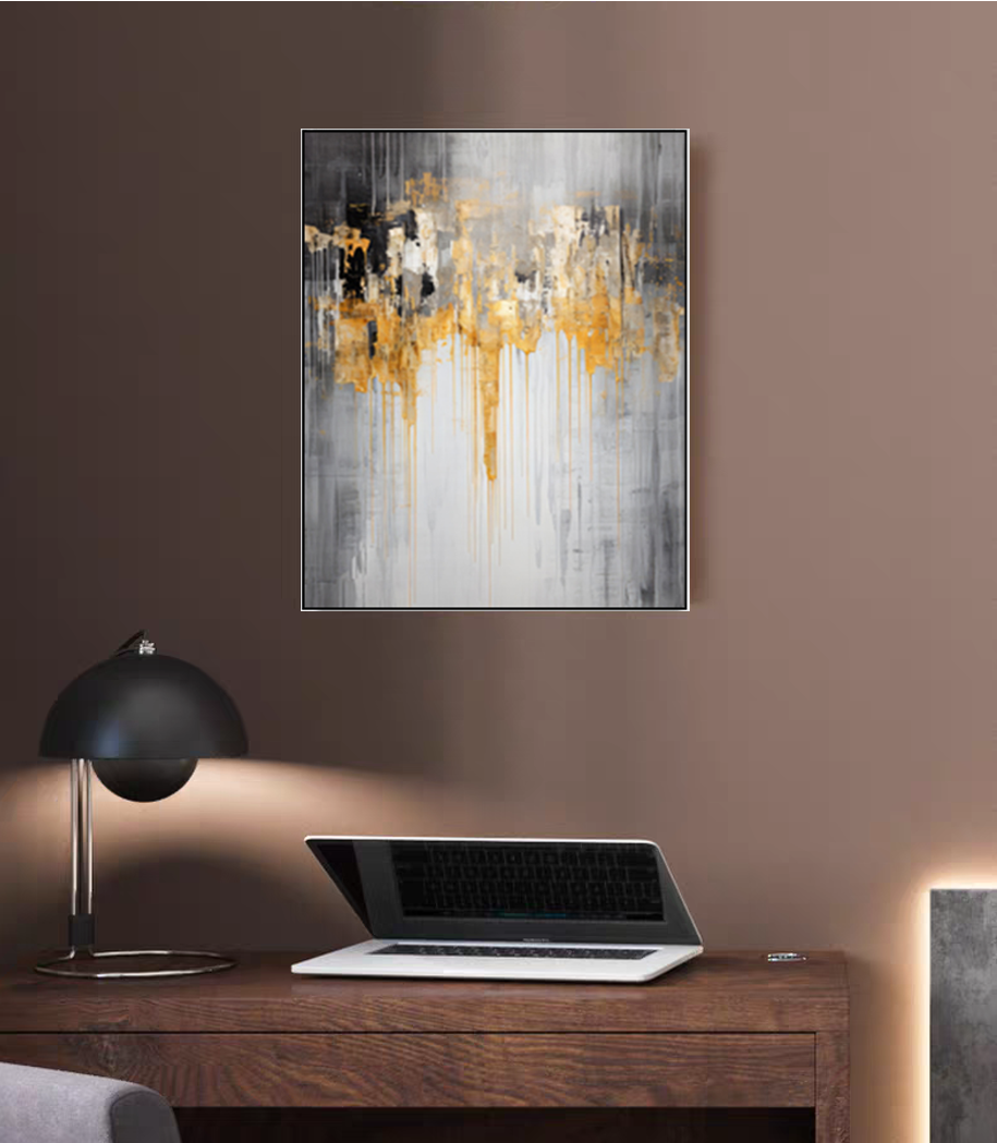 Cuadro Fondo Porcelánico Cristal Lujo Luz Moderna 40x50cm