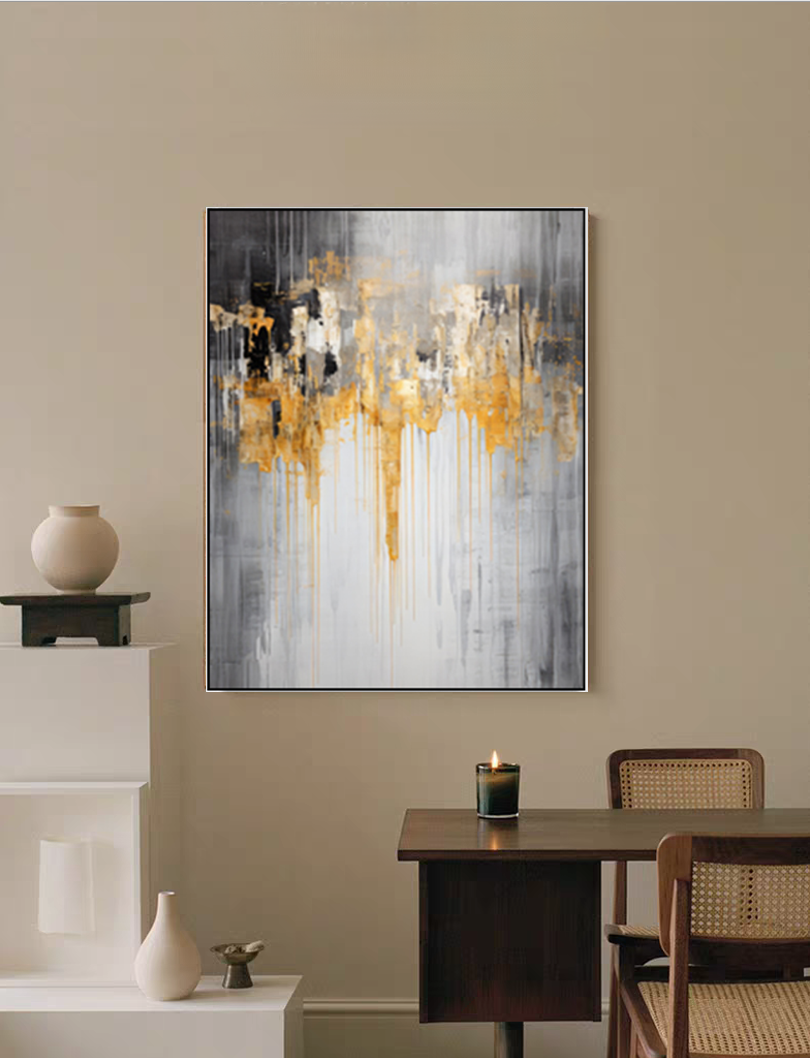 Cuadro Fondo Porcelánico Cristal Lujo Luz Moderna 40x50cm