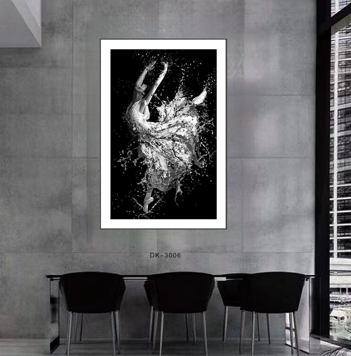 Cuadro Porcelana Cristal Moderno Lujo Ligero 60x90cm