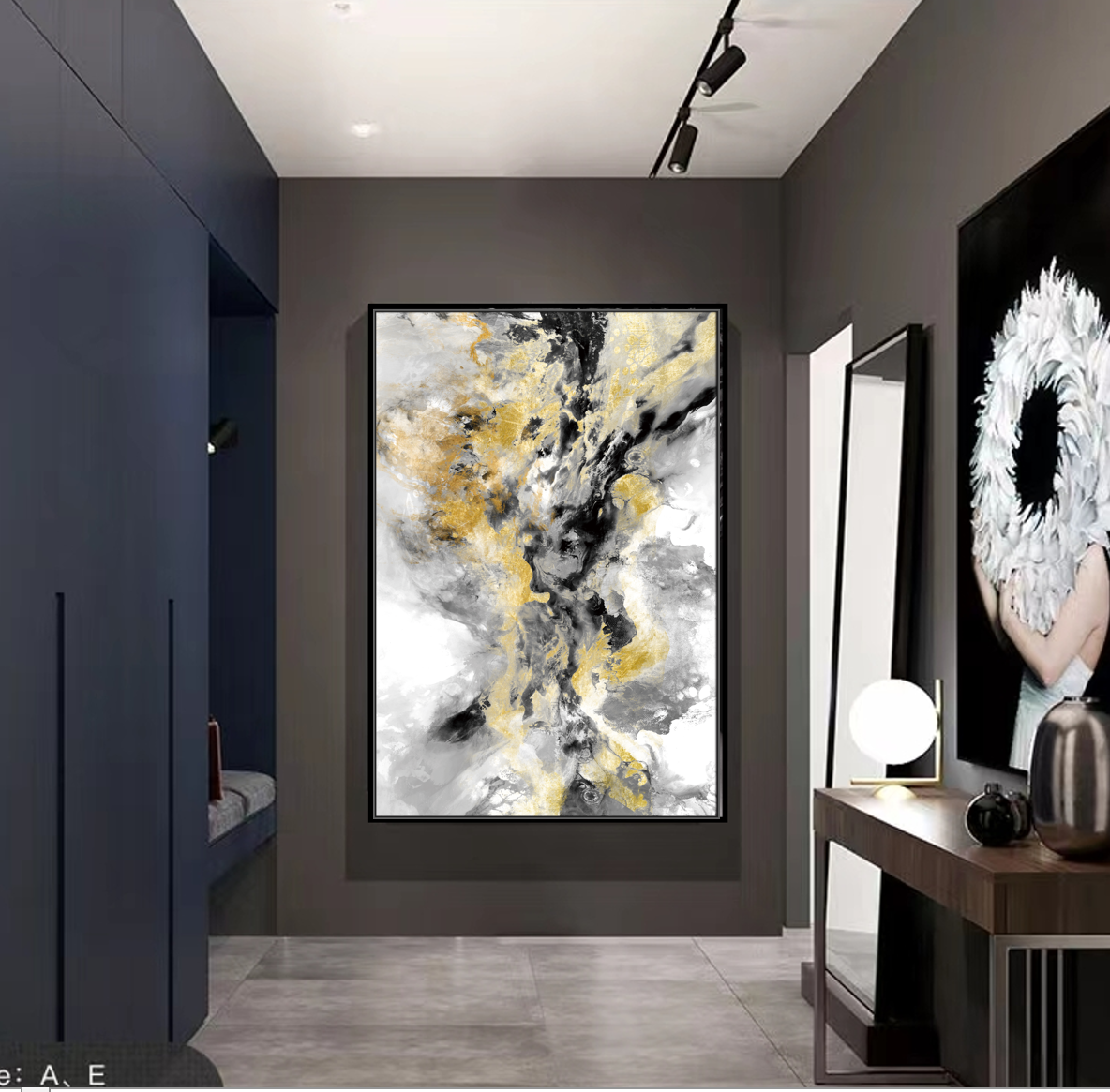 Cuadro Porcelana Cristal Moderno Lujo Ligero 60x90cm