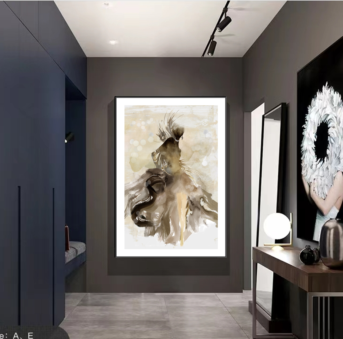 Cuadro Porcelana Cristal Moderno Lujo Ligero 60x90cm