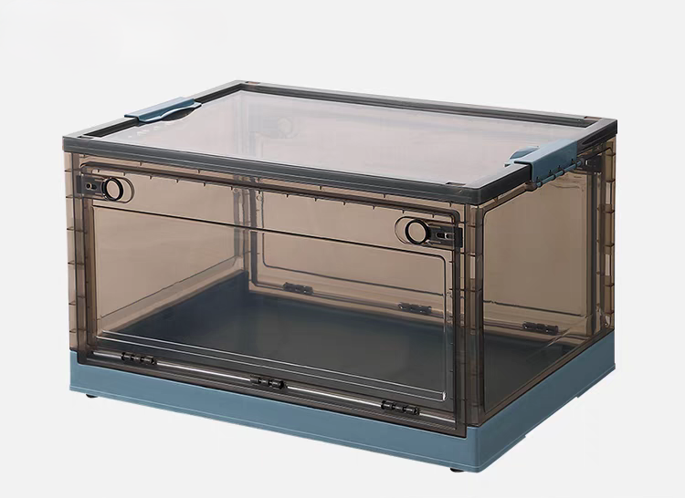 Caja de almacenamiento plegable multifuncional de 3 puertas en colores contrastantes