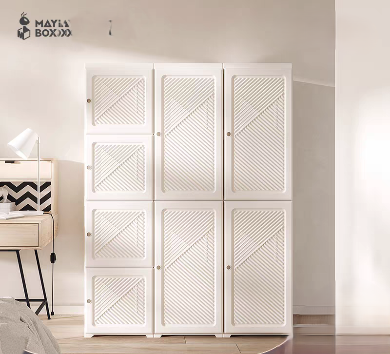 MAYI BOX Armario plegable integrado sin instalación Almacenamiento a prueba de polvo