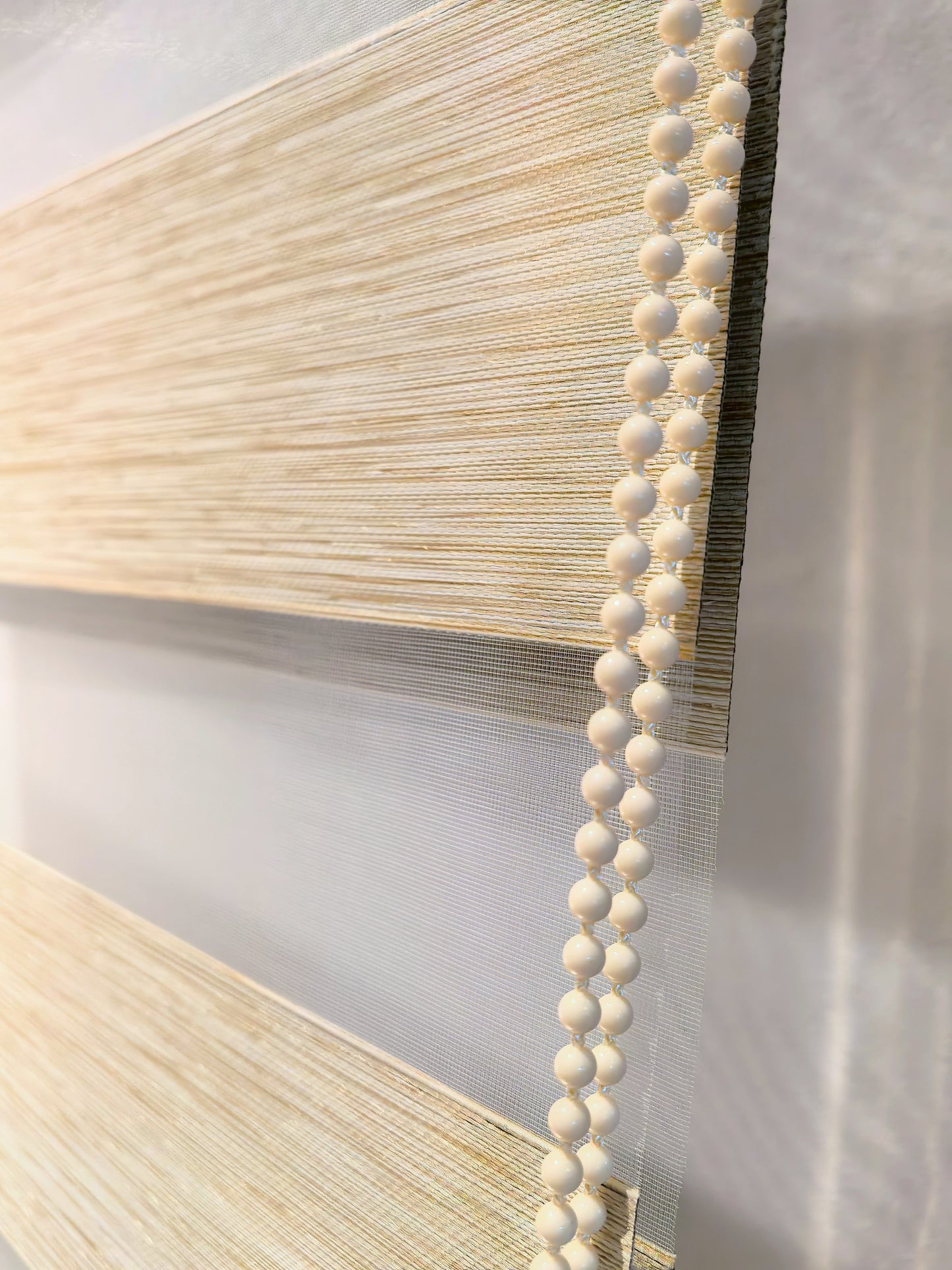 Cortina Roller Duo 805 Blackout Cenefa Aluminio Curvada Imitación de lino