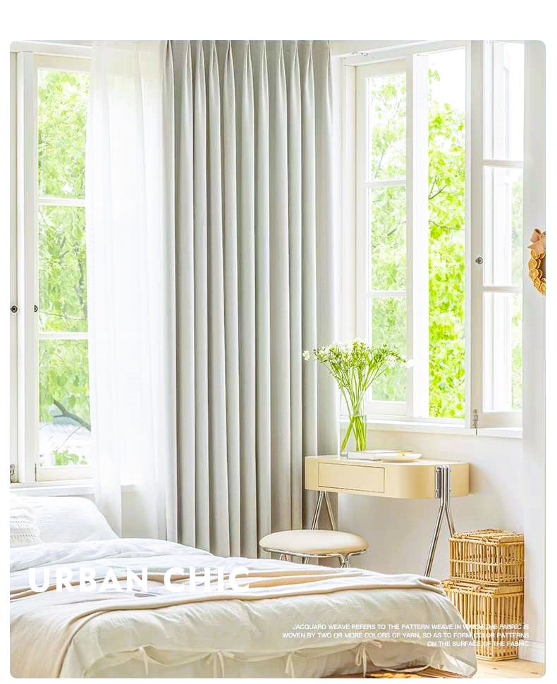 Cortina Multifuncional Lujo Ligero Chenilla Blackout 140X230CM