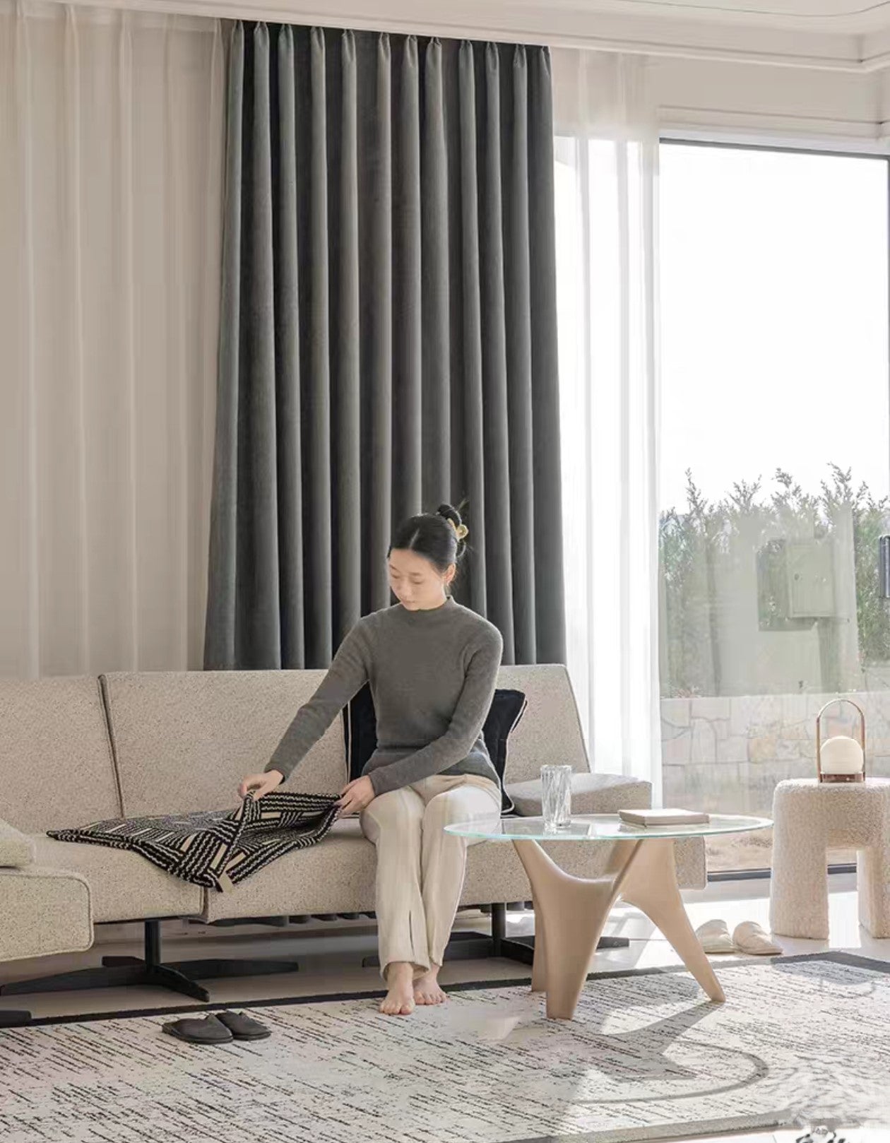 Cortinas Multifuncional Blackout Ensanchar Espesar 270x230cm JUEGO DE 3