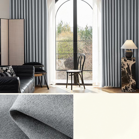 Cortina 270x230 Extra Ancha Blackout 100% Textura Tipo Lino