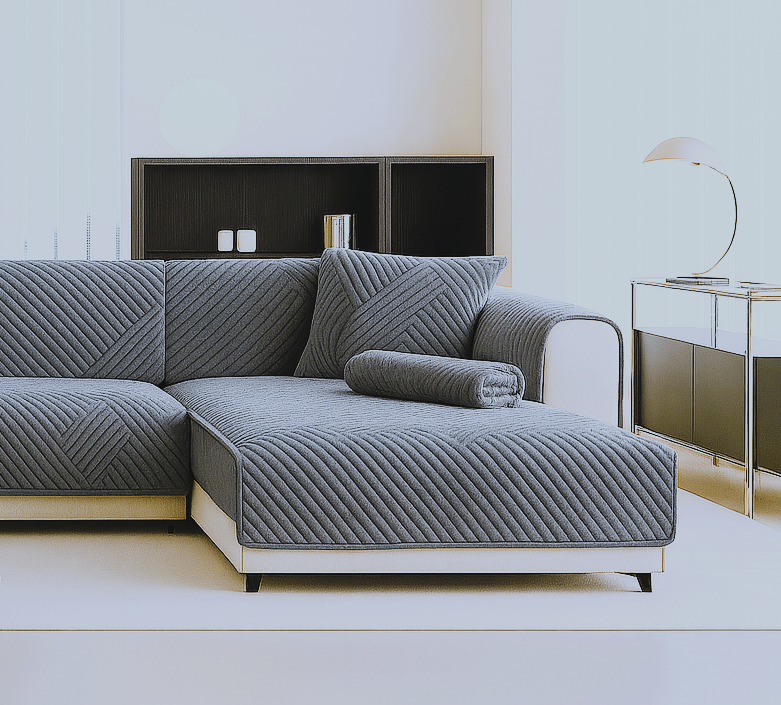 Funda De Sofa Ligera De Lujo Clasica Moda Holandesa Terciopelo Antideslizante (Enamorarse)