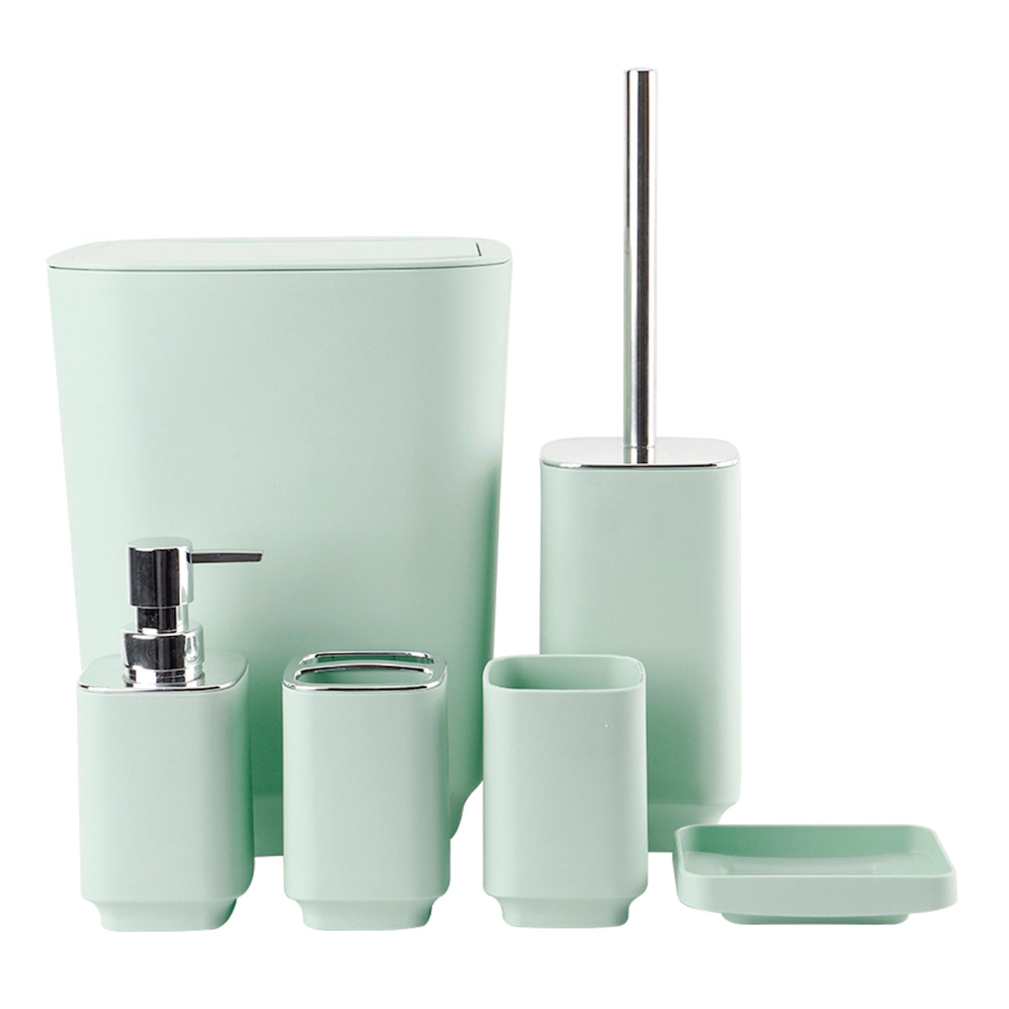 Set Juego De Baño 6 Piezas Enchapado Lavado Y Almacenamiento