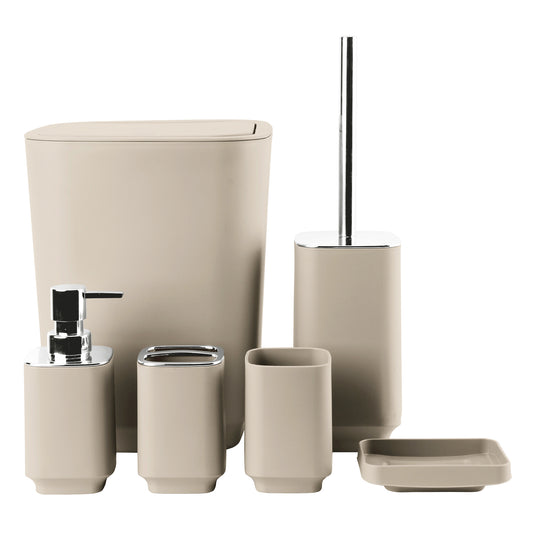 Set Juego De Baño 6 Piezas Enchapado Lavado Y Almacenamiento