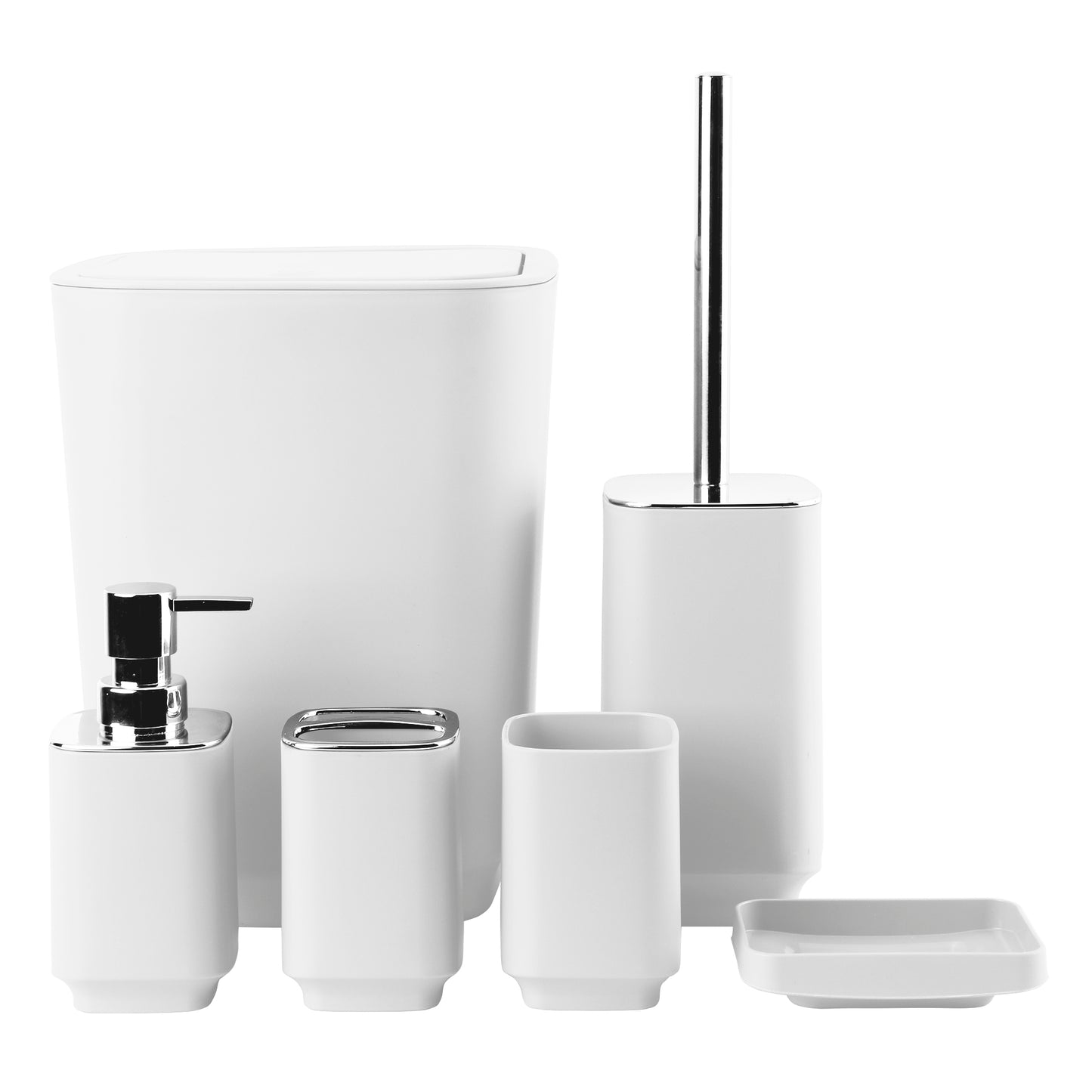 Set Juego De Baño 6 Piezas Enchapado Lavado Y Almacenamiento