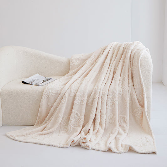 Frazada tafetán multifuncional mariposa 3D de una sola capa de alta densidad, peso ultra alto, súper suave