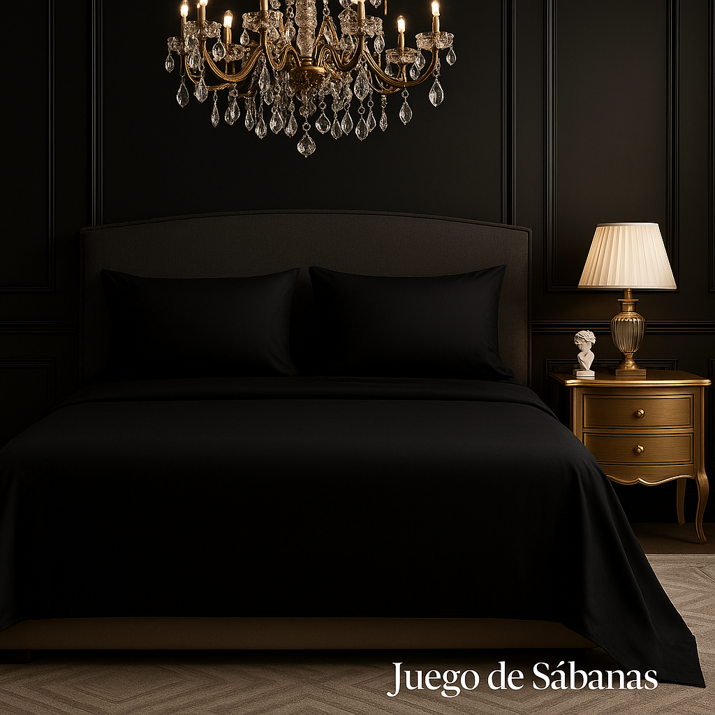 Juego De Sábanas 100% Algodón Minimalista Lujo Minimalista y Sofisticado 4pcs