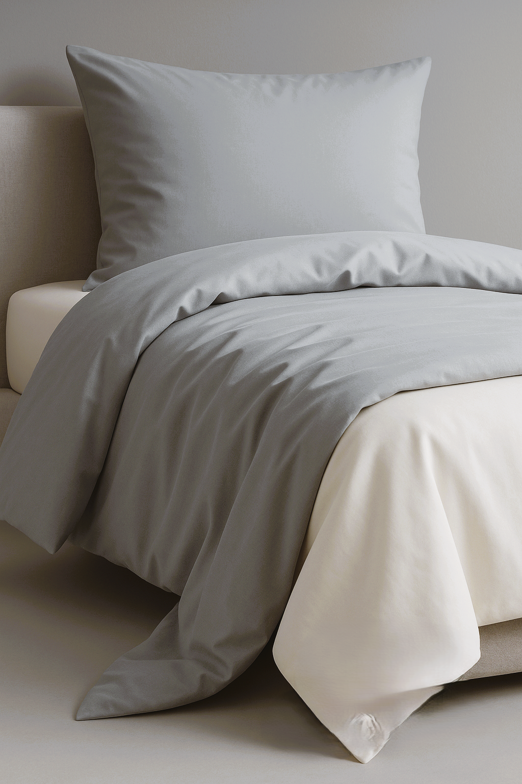 Funda Plumón AB Reversible Conjunto de Cama 4 Piezas Minimalista Elegante Moderno