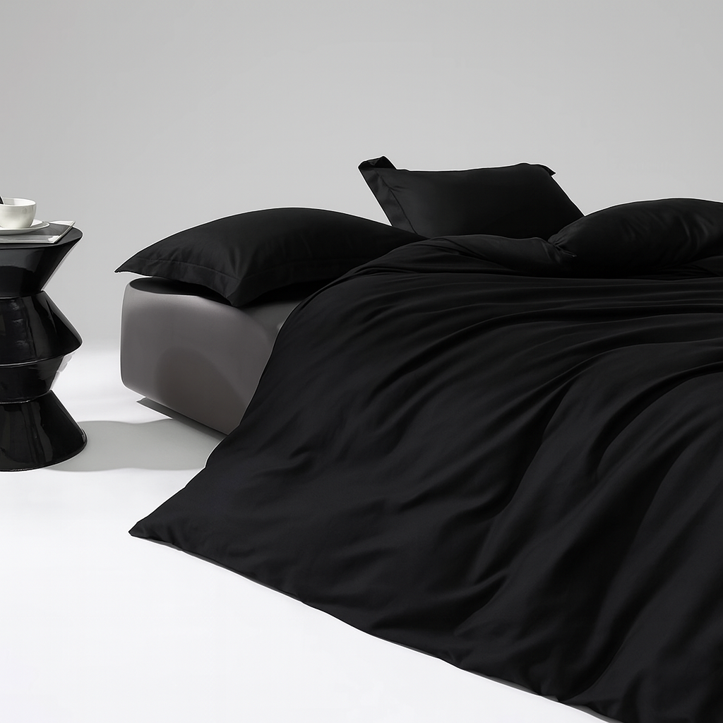 Funda Plumón AB Reversible Conjunto de Cama 4 Piezas Minimalista Elegante Moderno