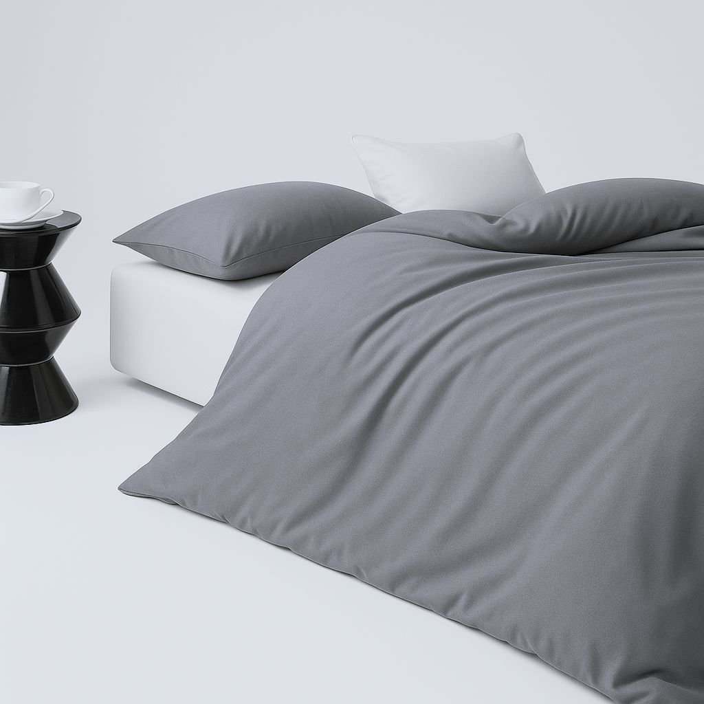 Funda Plumón AB Reversible Conjunto de Cama 4 Piezas Minimalista Elegante Moderno