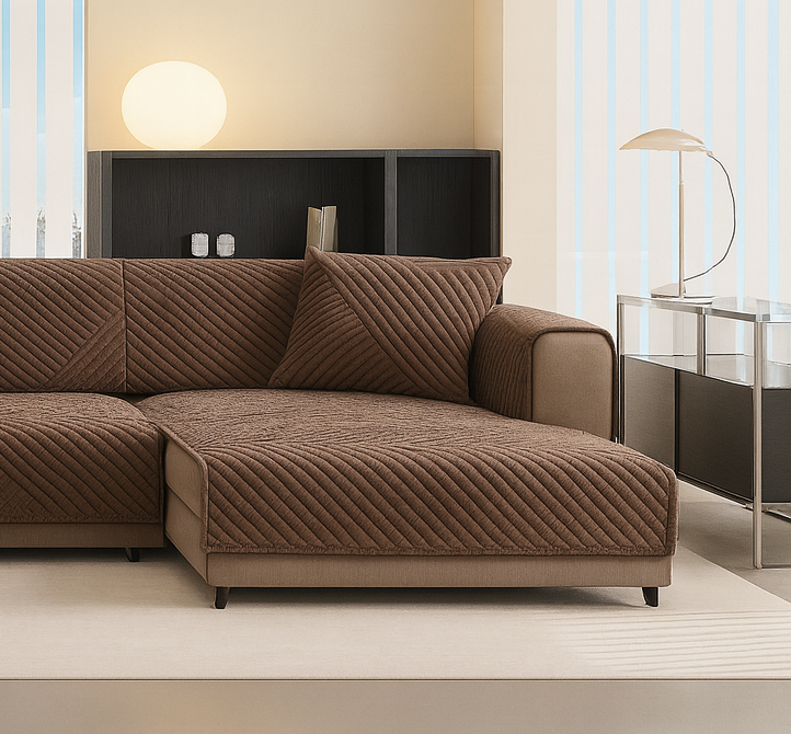 Funda De Sofa Ligera De Lujo Clasica Moda Holandesa Terciopelo Antideslizante (Enamorarse)