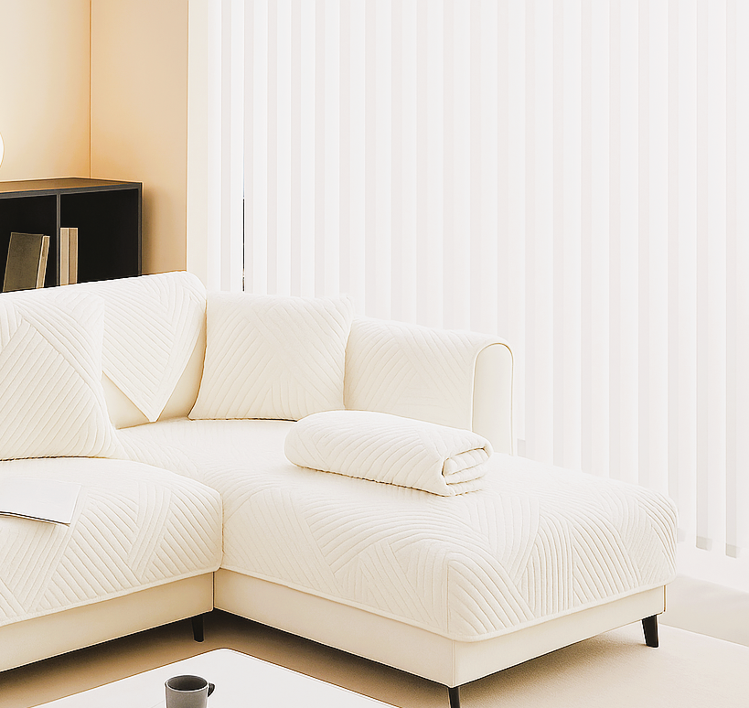 Funda De Sofa Ligera De Lujo Clasica Moda Holandesa Terciopelo Antideslizante (Enamorarse)