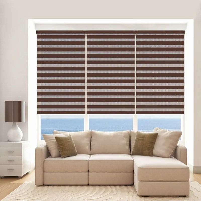 Cortina Roller Duo Impermeable Y Resistente Al Moho aumentar