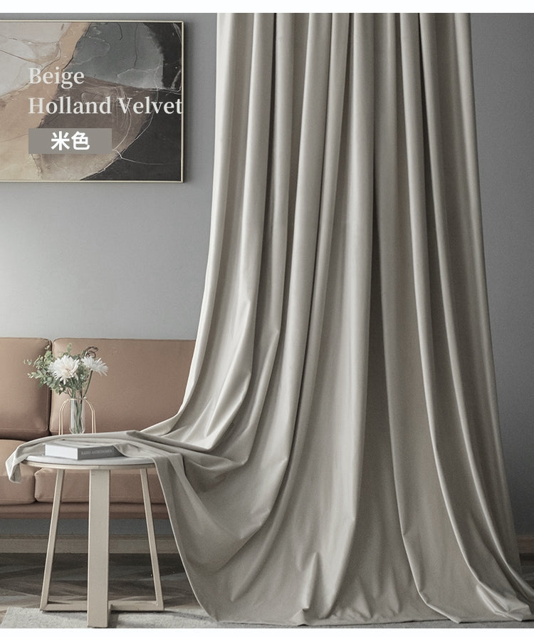 Cortinas Terciopelo Lujo Ligero Simple Y Multifunción 150x230 1paño
