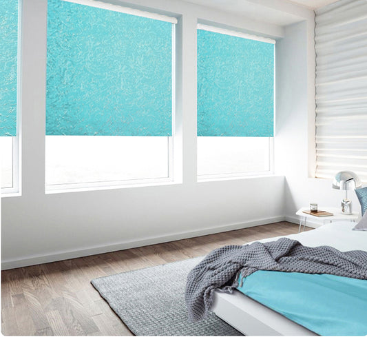 Cortina Roller 100% Blackout Grieta De Mármol muchos tamaños