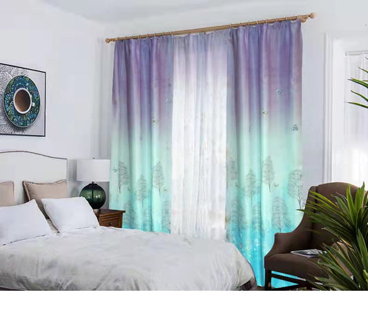 Cortinas 90%Blackout Estanpadas 1par 140x230/1