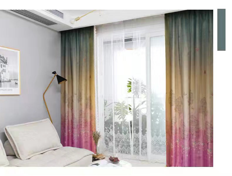 Cortinas 90%Blackout Estanpadas 1par 140x230/1