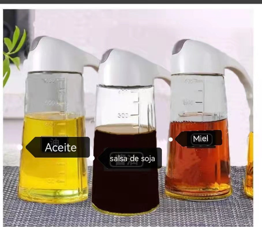 Aceitero Vinagrero Botella Dispensador Vidrio,Apertura y cierre automático de botellas.Apertura y cierre automático de botellas.