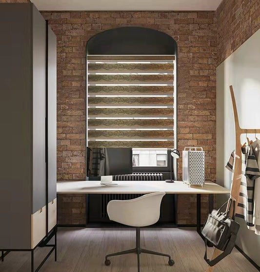 Cortina Roller duo Jacquard europeo en varios tamaños