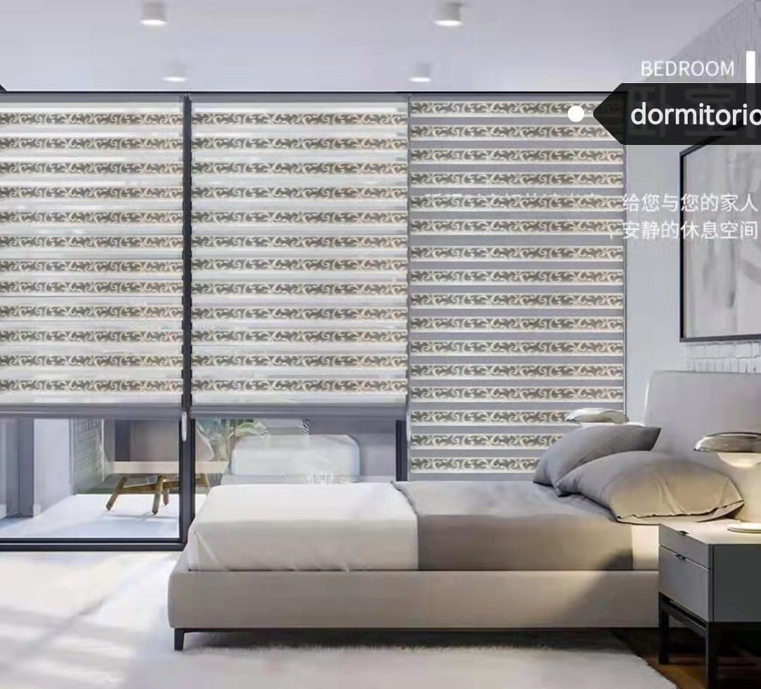 Cortina Roller duo Jacquard europeo en varios tamaños
