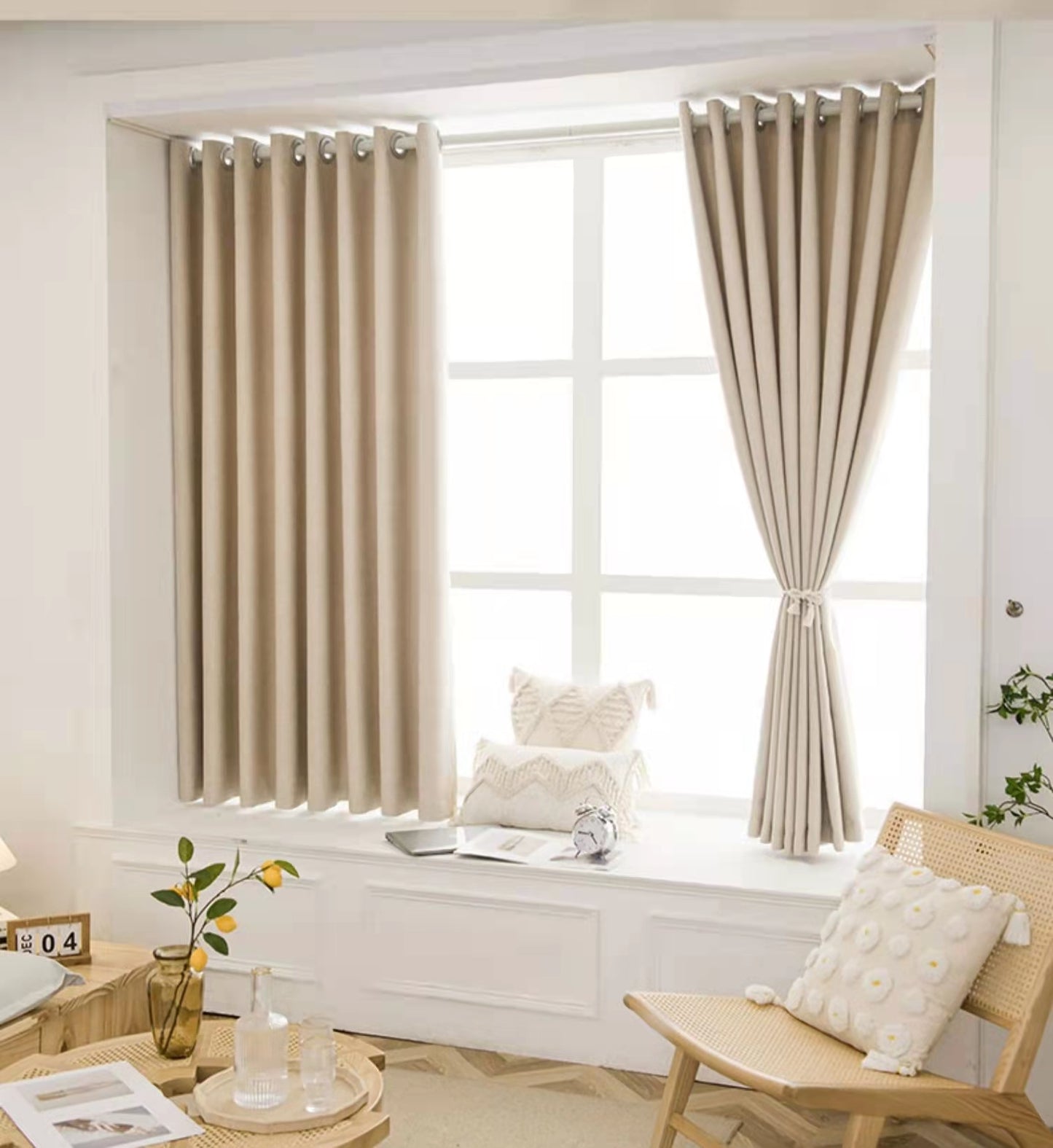 cortinas terciopelo de holandés estilo nórdico 1par