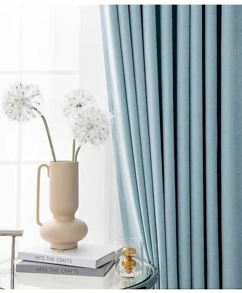 cortinas de chenilla Top telas de moda europea y americana 1par