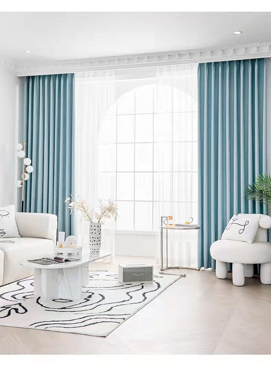 cortinas de chenilla Top telas de moda europea y americana 1par