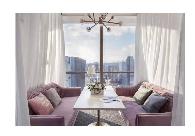 cortinas terciopelo de holandés estilo nórdico 1par