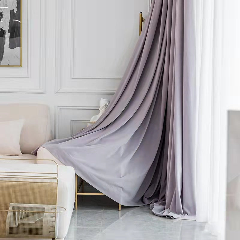 cortinas terciopelo de holandés estilo nórdico 1par