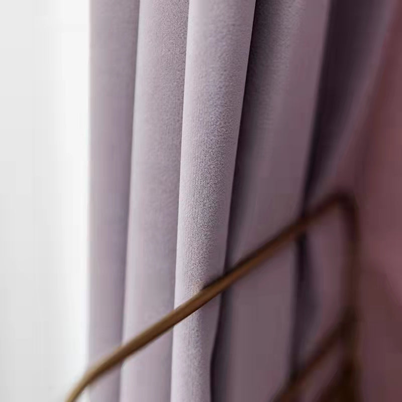 cortinas terciopelo de holandés estilo nórdico 1par