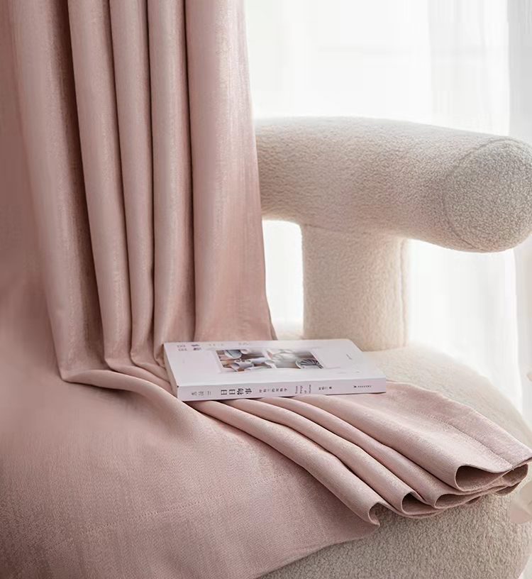 cortinas terciopelo de holandés estilo nórdico 1par