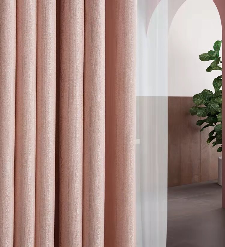 cortinas terciopelo de holandés estilo nórdico 1par