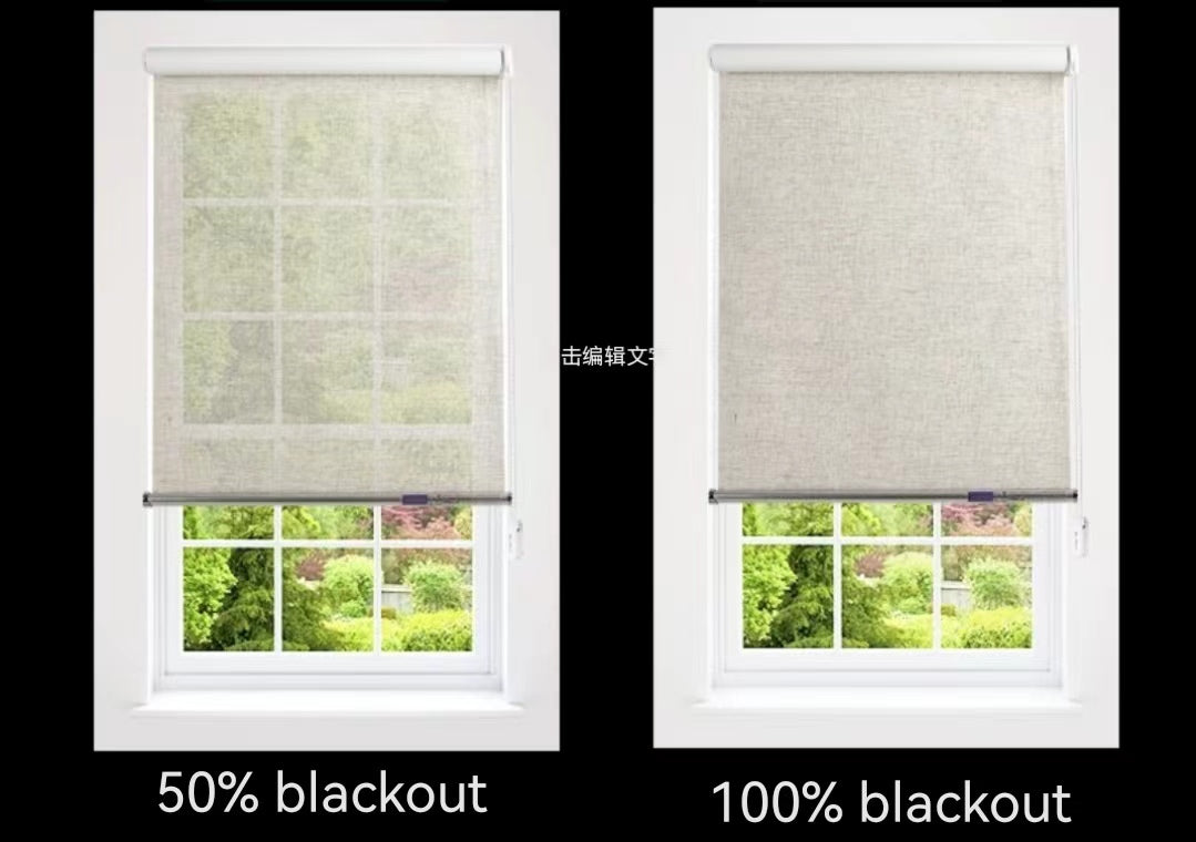 Cortina Roller 100%Blackout Reducción De Ruido viento y lluvia varios tamaños